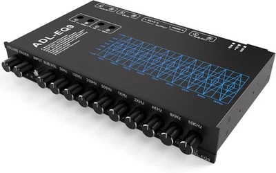 Ecualizador de audio para automóvil de 9 bandas, ecualizador gráfico para automó - Image 1 of 4