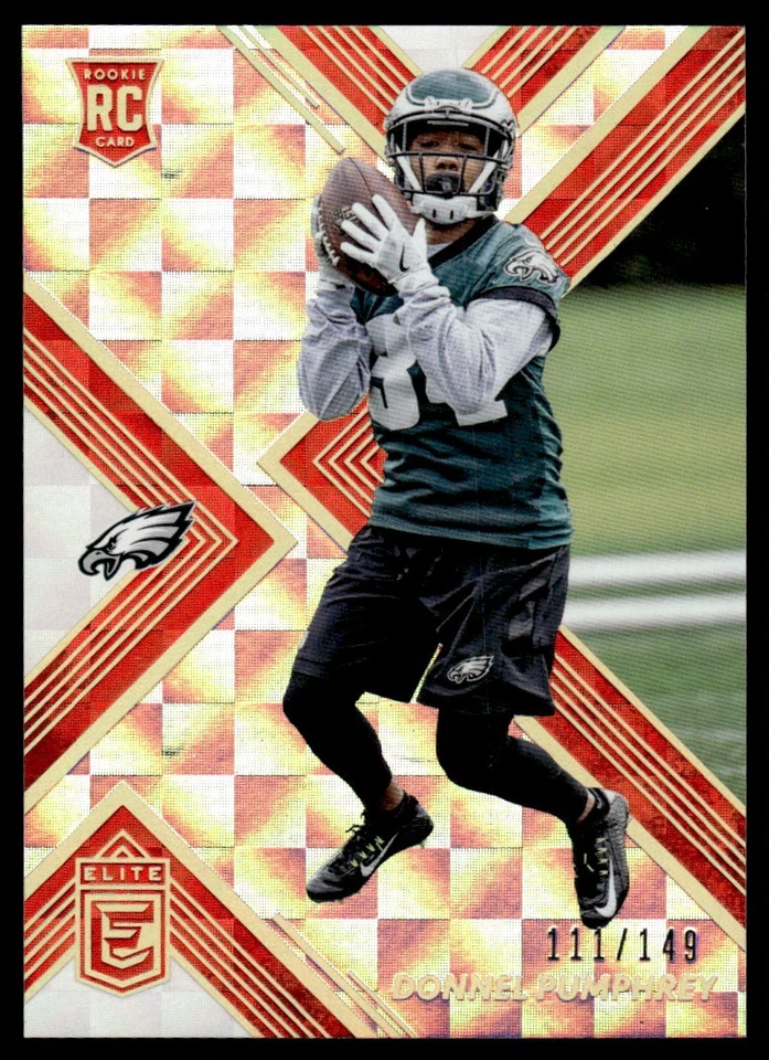 2017 Donruss Elite Red Donnel Pumphrey Rookie 111/149 #174 - Image 1 of 2