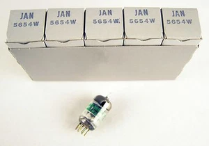 5 Stck. Nos Ge Jan 5654W/6ak5 - Audio Radio Vorverstärker Röhren Neu im Karton - Bild 1 von 1