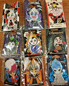 Hades Cruella usw. Niedliche Schurken Serie Disney Land Paris DLP November 2022 9-poliges Set - Bild 1 von 13