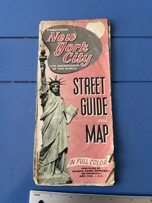 1970s Fabulous New York City The Crossroads of the World Map - Image 1 of 4