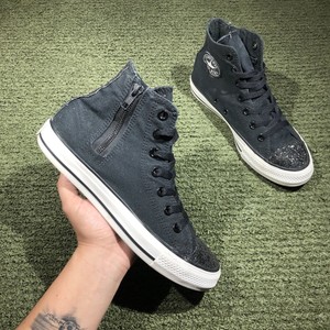 black glitter converse