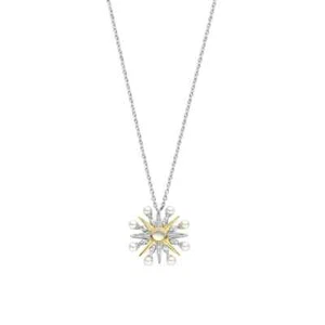 Collana catenina ciondolo sole argento zirconi madreperla Ti Sento 34033YP - Imagen 1 de 7