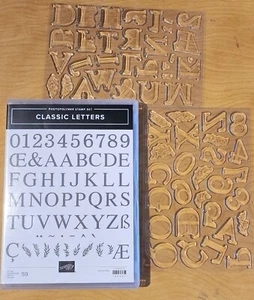 Stampin' Up Classic Letters Stamp Set RETIRED!! - Picture 1 of 1