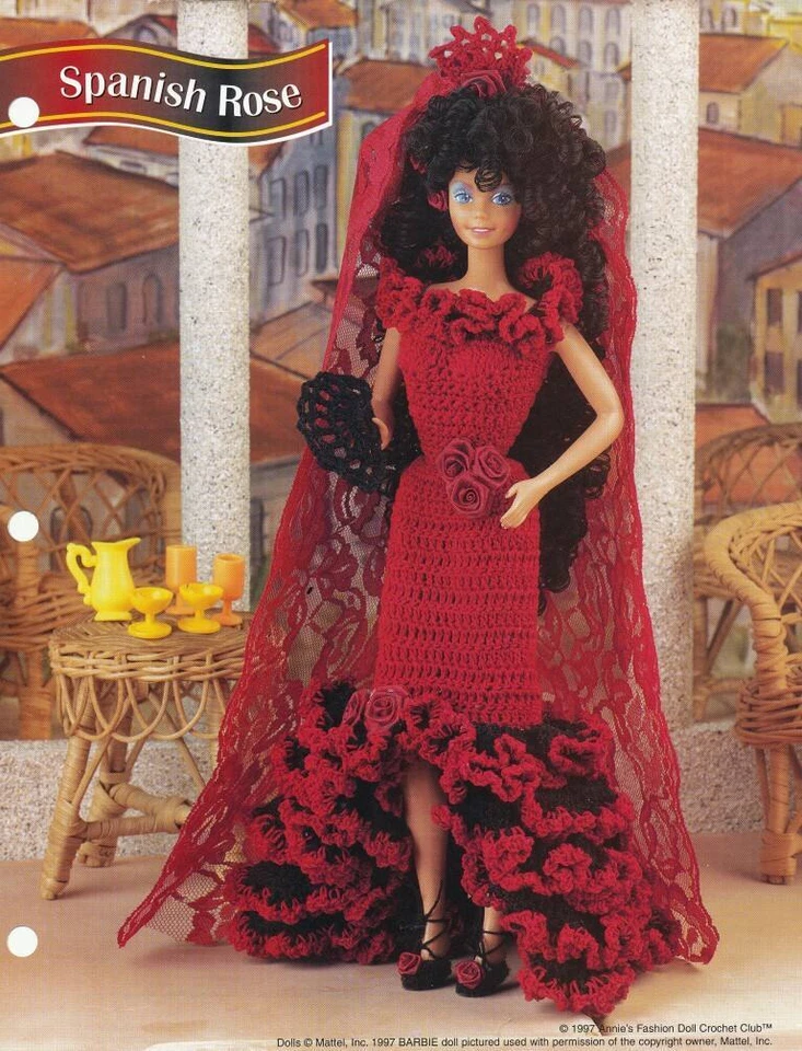 NEW ANNIES FASHION DOLL CROCHET CLUB SPANISH ROSE OOP 1997 - Image 1 of 1