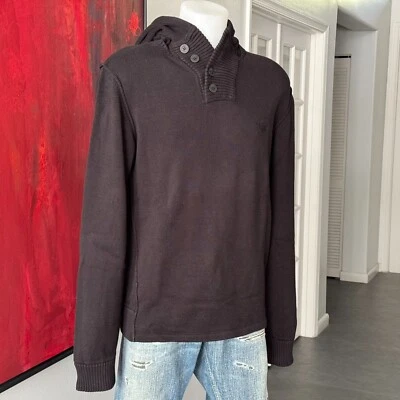 ARMANI JEANS Suéter Algodón Negro Con Sudadera Talla EU XL - USA L Foto 1 de 4