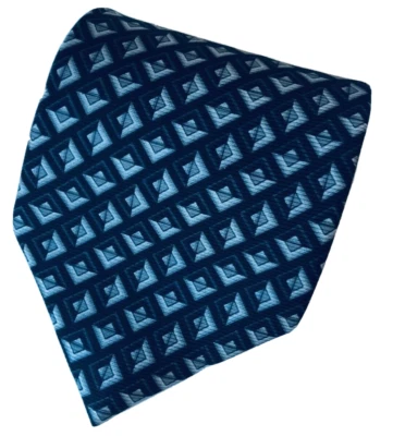 Corbata de seda con patrón de diamante negro Bijouterie Terner para hombre ETY Foto 1 de 4