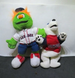 MLB Boston Red Sox Pawtucket Wally The Green Monster Paws Polar Bear Beanies - Picture 1 of 5