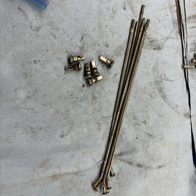 Suzuki RM250 RM 250 RM125 1998 1999 radios y pezones de rueda delantera usados Foto 1 de 2