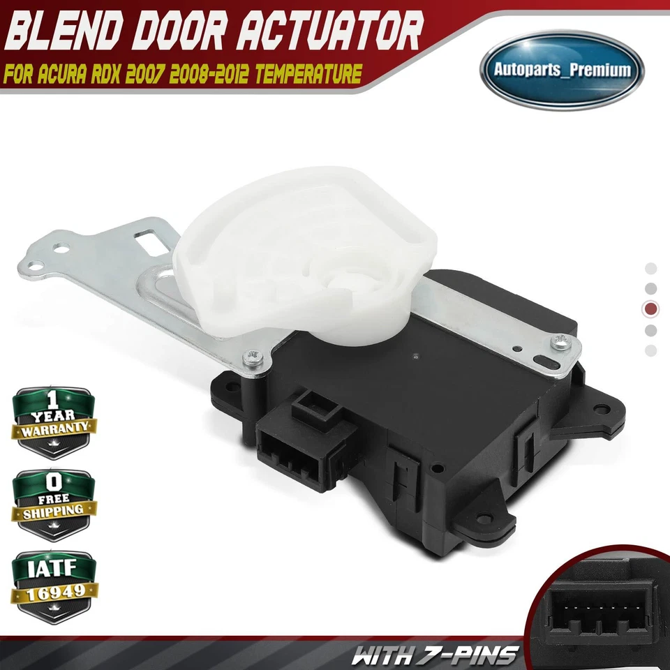 Actuador de puerta de mezcla de calentador de climatización principal izquierda para Acura RDX 2007-2012 temperatura Foto 1 de 4
