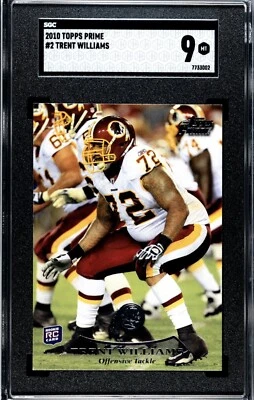 Trent Williams 2010 Topps Prime Rookie SGC 9 Mint - Image 1 of 2