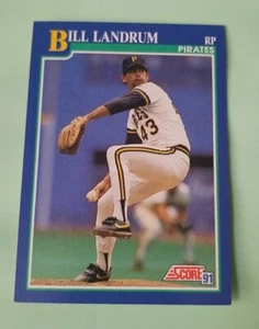 1991 Score #98 Bill Landrum - Pittsburgh Pirates - Bild 1 von 2