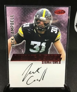 Tarjeta autógrafa Sage Next Level roja 2023 novato Jack Campbell Lions - Imagen 1 de 2