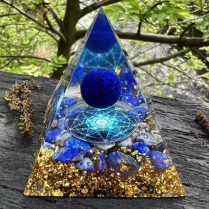 Amethyst Kristallkugel Orgonit Pyramide Obsidian Chakra Energie Orgon Stein USA - Bild 1 von 1