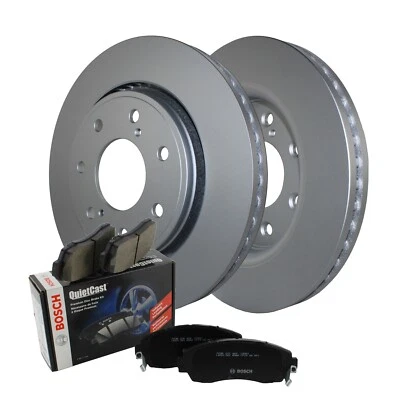 Kit de frenos delanteros 350 mm rotores de disco y pastillas de cerámica Bosch para Ford F-150 HD carga útil Foto 1 de 4