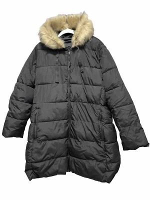 Chaqueta con capucha de invierno para mujer Gap color negro talla L Foto 1 de 4