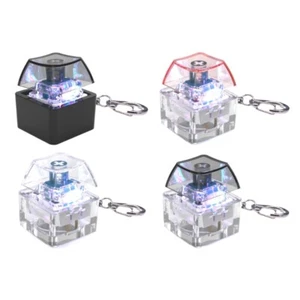 LED Light Up Keyboard Clicks Toy 1-Key Keycap Tester Keychain For Anxiety Relief - Bild 1 von 12