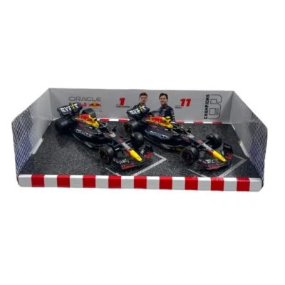 Modellino F1 Bburago 1/43 RedBull Set x2 RB19 M.Verstappen + RB19 Miami S.Perez - Immagine 1 di 4