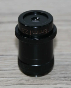Zeiss Mikroskop Microscope Lupenobjektiv Objektiv Luminar 16mm 1:2,5 mit Blende - Photo 1/2