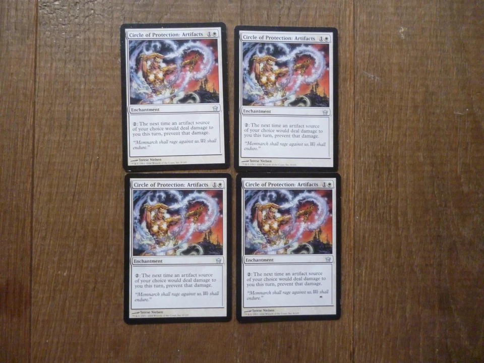 MTG 4 x Circle of Protection Artifacts uncommon Fifth Dawn Magic The Gathering - Image 1 of 1