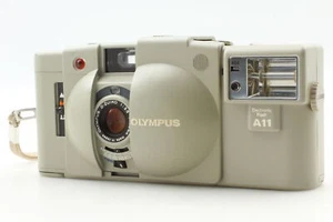 [Exc+5] Olympus XA2 analoge Kompaktkamera weiß 35 mm mit A11 Blitz aus Japan - Bild 1 von 13