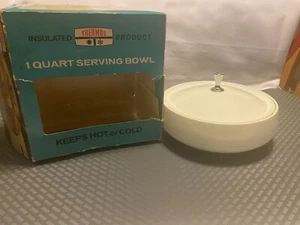 THERMOS 1 QUART INSULATED SERVING BOWL WITH BOX - Picture 1 of 10