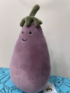 Jellycat Vivacious Vegetable Aubergine NWT Plush Eggplant (Plush Only) - Picture 1 of 11