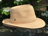 $170 Helen Kaminski 100/% Velour Fur Felt Carry Fedora 57 58 Large NEW