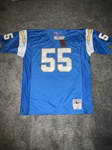 Mitchell & Ness NFL Legacy Jersey Chargers 2002 Junior Seau Blue Mens 2XLB New - Picture 1 of 9