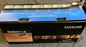 E360H11A Black High Yield Toner Cartridge Genuine Lexmark - Picture 1 of 7