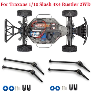 For Traxxas 1/10 Slash 4x4 2WD Front/Rear CVD Drive Shaft Upgrades Parts - Picture 1 of 9
