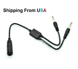 Low to High Impedance Headset Converter, Military Headset To General Aviation - Foto 1 di 1