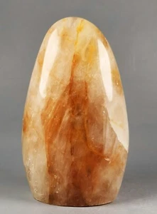 Golden Healer FIRE QUARTZ Hämatoid Kristall poliert Standup Orbicular Reiki - Bild 1 von 10