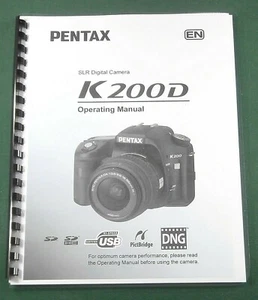 Pentax K200D Operating Manual: 268 Pages & Protective Covers! - Picture 1 of 1