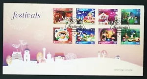 ** Singapore 2012 Festivals 8V FDC - MNH - Picture 1 of 4