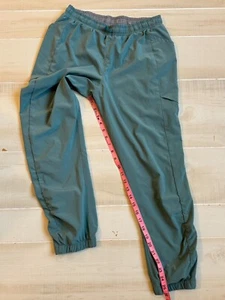 All in Motion blue green lined jogger pants size XL 14/16 girls kids side pocket - Picture 1 of 5