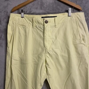 American Eagle Men's Chino 36x30 Green Lime Original Slim Straight Leg Yellow - Picture 1 of 11