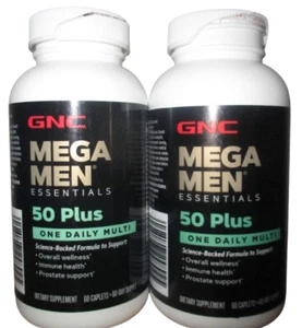 GNC Mega Men 50 Plus Antioxidants Heart Health immune prostrate 120 Caps 10/2026 - Picture 1 of 1