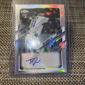 JOSE DEVERS 2021 Topps Chrome Update ROOKIE REFRACTOR AUTO #CUSA-JED Marlins - Picture 1 of 2
