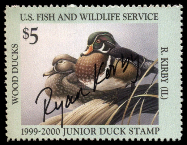 JDS7S — 1999 Junior Duck Stamp, Artist signed - Image 1 of 1