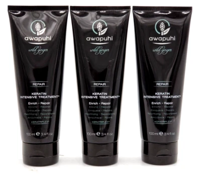 Paul Mitchell Awapuhi Wild Ginger Keratin Intensive Treatment 3.4 Oz -"Set of 3" - Image 1 of 4