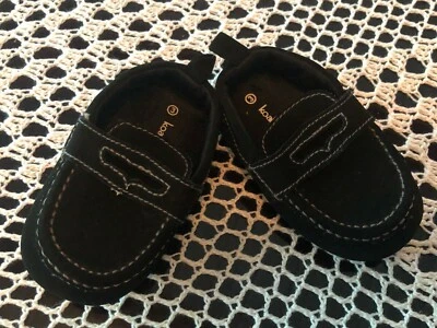 Zapatos negros cómodos para niños pequeños sin cordones suaves flexibles koala bebé talla 3 Foto 1 de 3