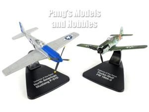 Set di 2: Modellino P-51 Mustang vs Fw-190 Würger Shrike scala 1/72 - Foto 1 di 13