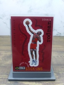 1997-98 Upper Deck Collector's Choice Stick-Ums Dennis Rodman S4 HOF Bulls