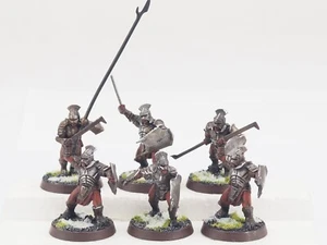 GW LORD OF THE RINGS URUK HAI WARRIORS X 6. PAINTED. GREEN 1372 - Picture 1 of 4