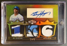 2007 Topps Triple Threads Bo Jackson Auto Patch Card TTRA 121 #’d 2/9