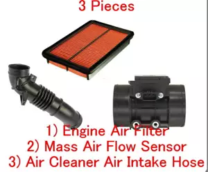 3 Pc Mass Air Flow Sensor, Air Intake Hose & Filter Fits:Mazda Protege Protege5 - Picture 1 of 5
