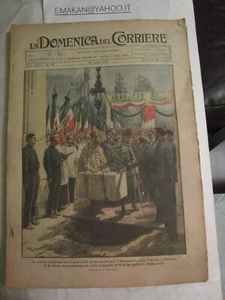 #DOMENICA DEL CORRIERE N 30 / 1926 IL RE A BOLZANO / OSSARIO PASUBIO - Foto 1 di 5