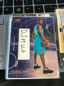  2003-04 Fleer Focus Auto Focus Autographs 50 #17 David West HORNETS /50!  