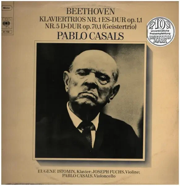 LP Pablo Casals, E.Istomin, J.Fuchs Beethoven-Klaviertrios Nr.1 Es-Dur & 5 D-Dur - Bild 1 von 1